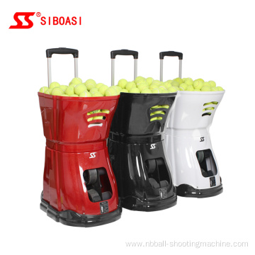 Remote control tennis ball throwing tennis pitching machine